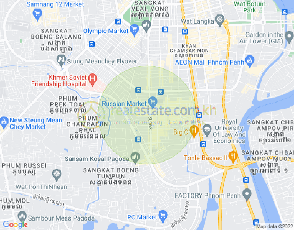 주더분2구역, 짬까몬, 프놈펜 지도