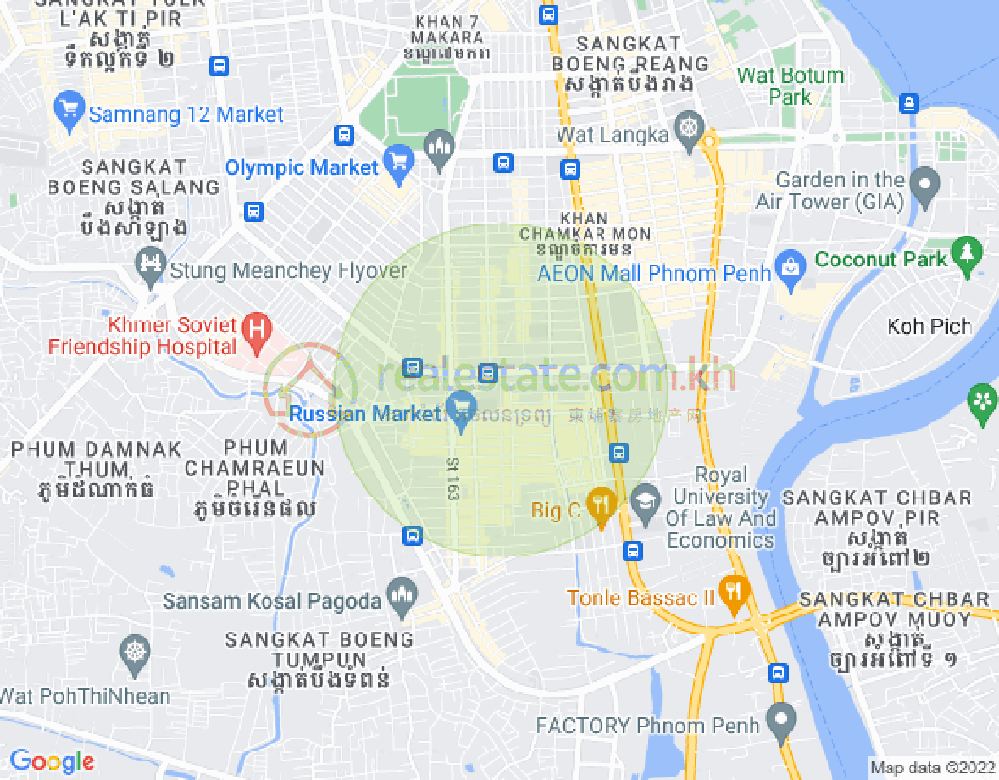 แผนที่ บีเคเค 3, บึงเกงกอง, พนมเปญ