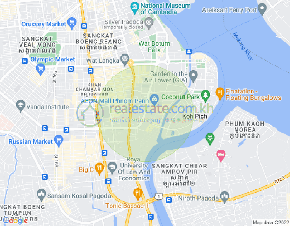 百色河分区, 占卡蒙, 金边地图