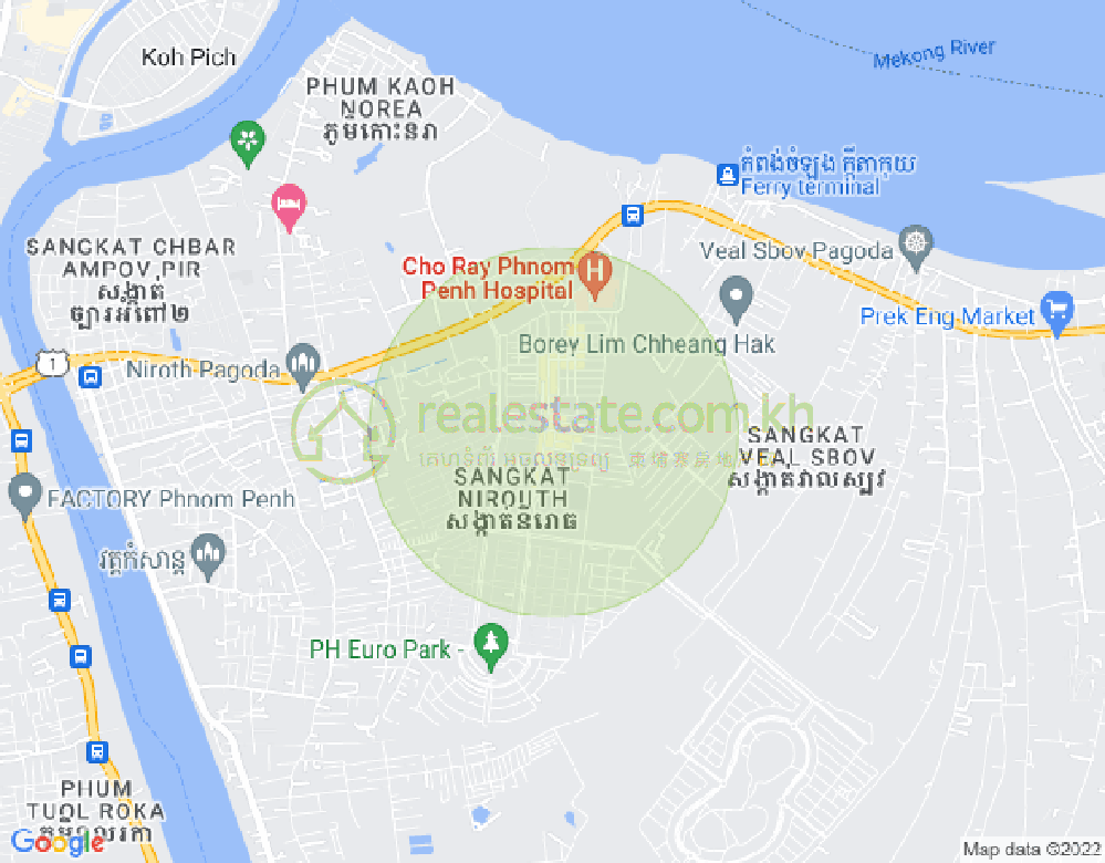 Nirouth分区, 铁桥头区, 金边地图