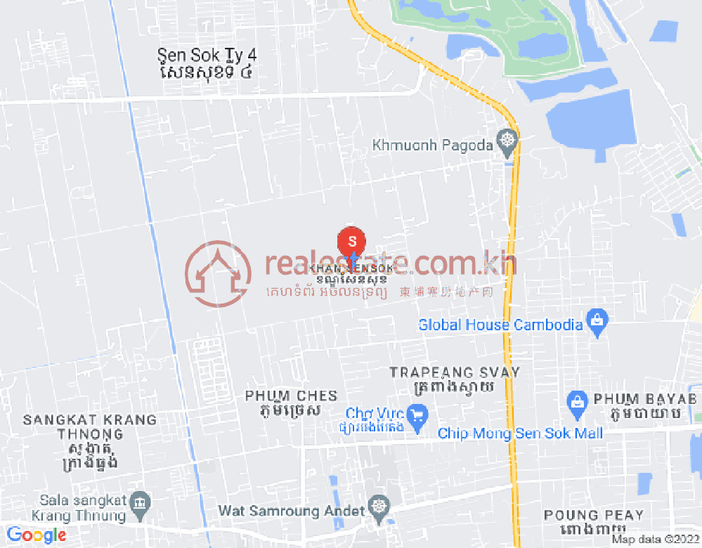 Mapa: Phnom Penh Thmey, Sen Sok, Phnom Penh