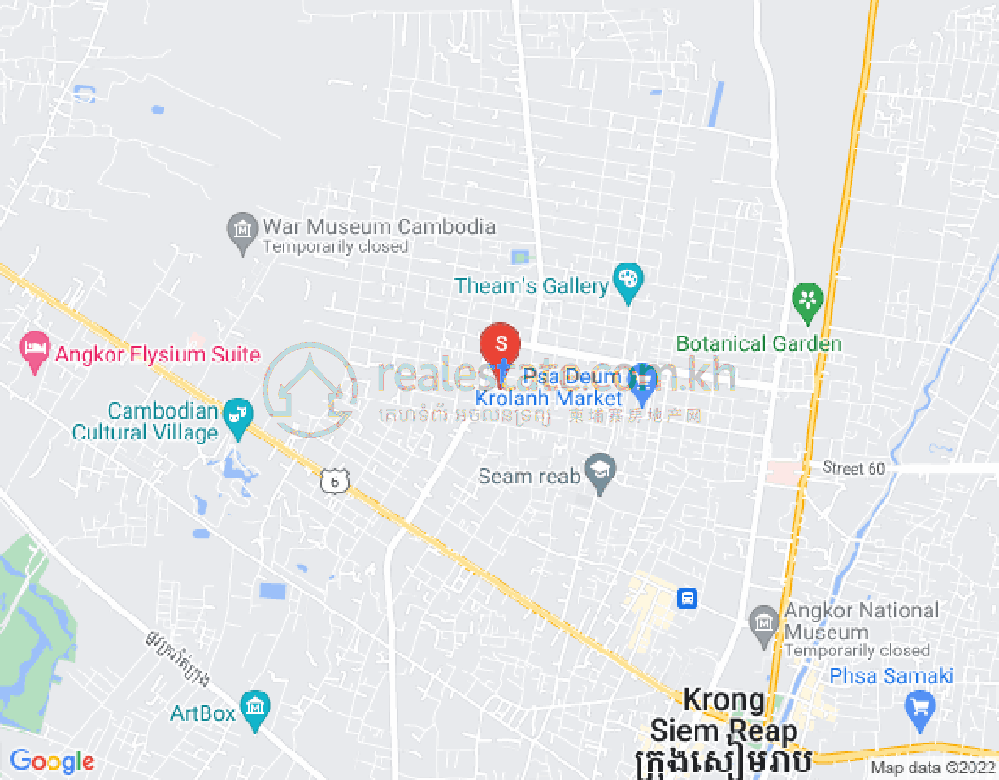 Mapa: Svay Dankum, Siem Reap