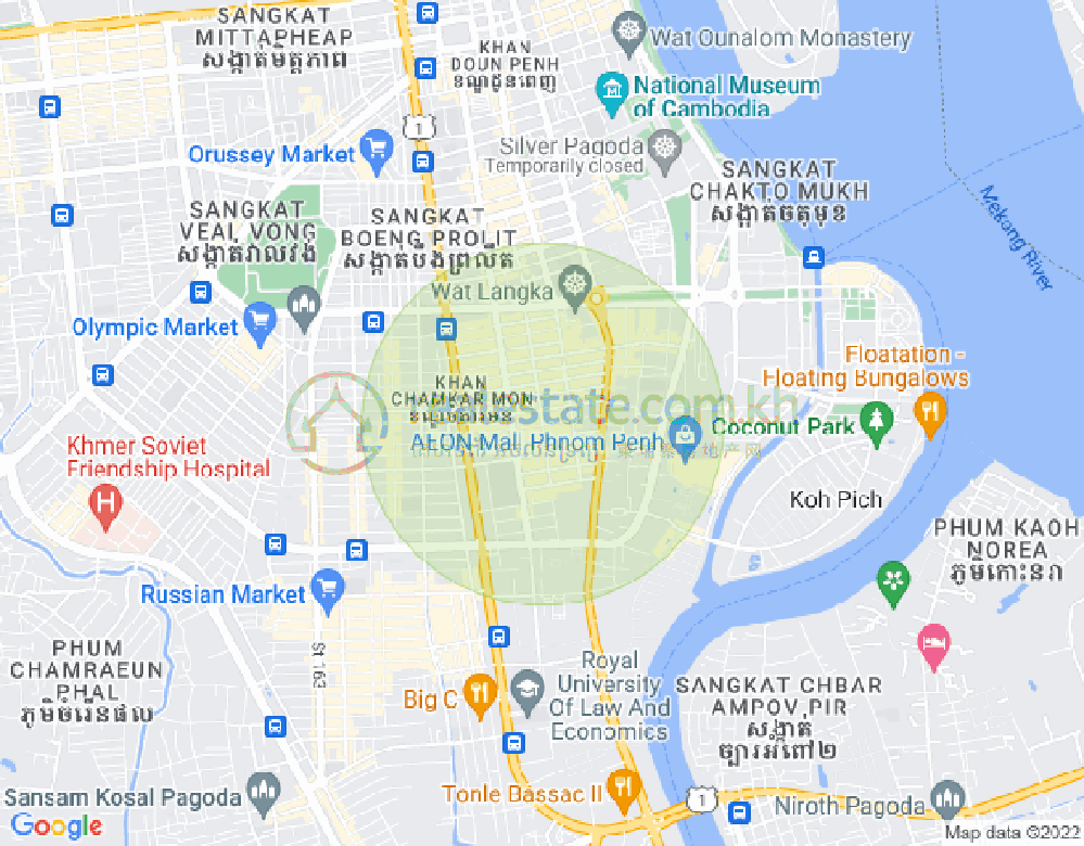 แผนที่ บีเคเค 2, บึงเกงกอง, พนมเปญ