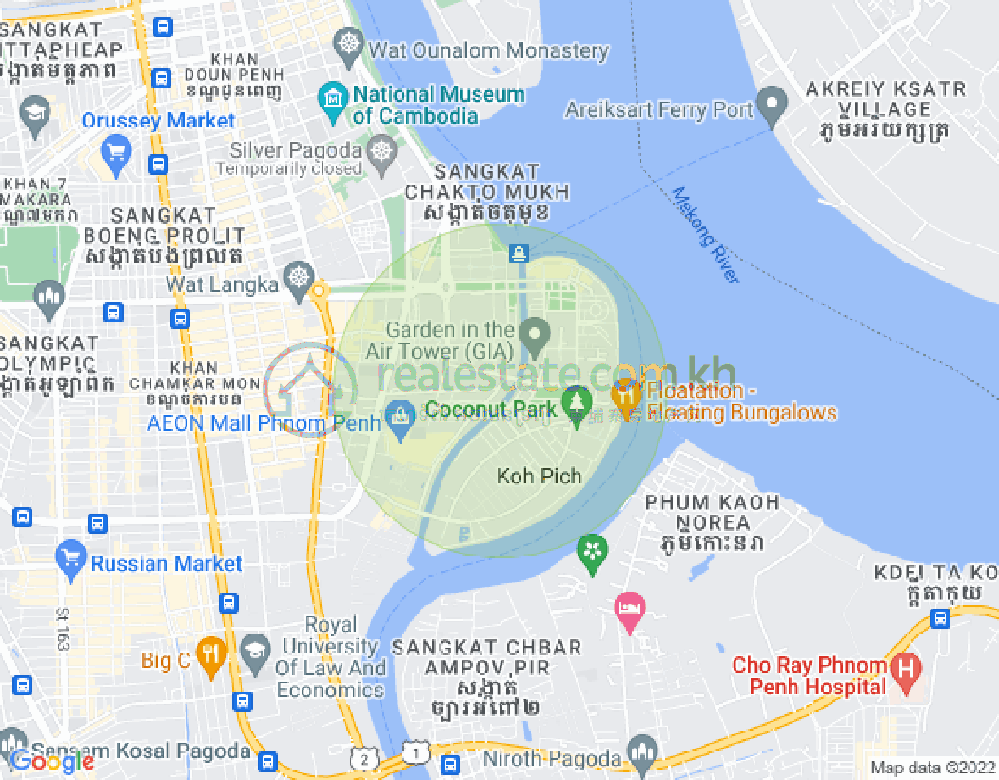 百色河分区, 占卡蒙, 金边地图