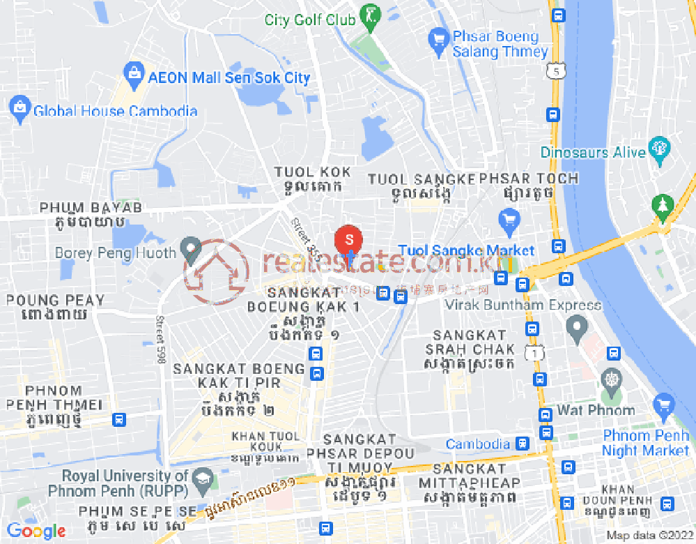 Mapa: Tuol Sangke, Russey Keo, Phnom Penh