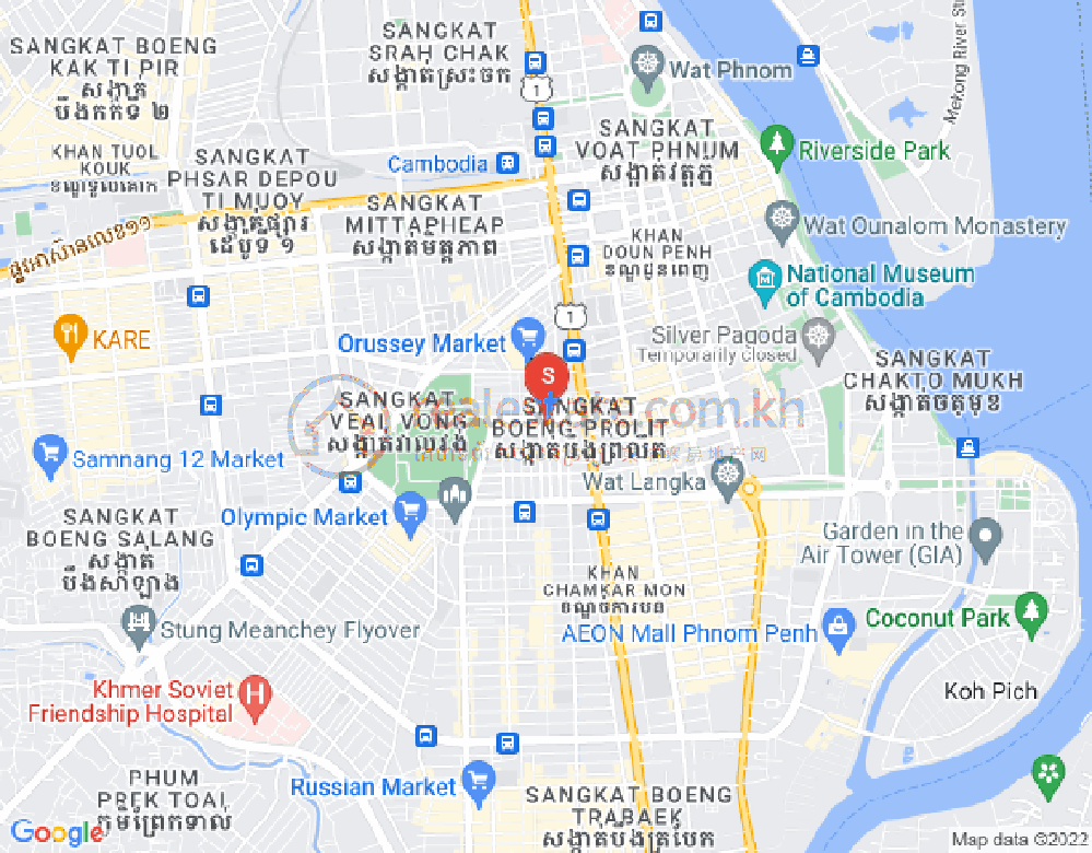 Boeung Prolit分区, 马卡拉区, 金边地图