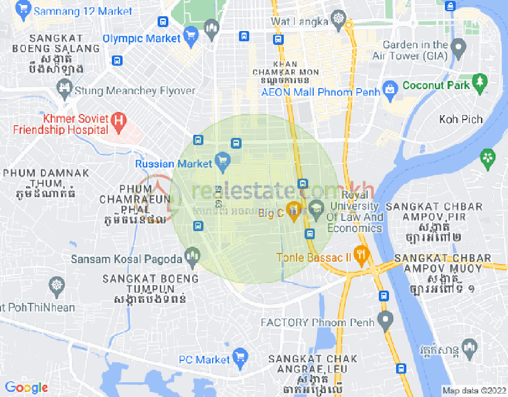 ផែនទី ទួលទំពូង១, ចំការមន, ភ្នំពេញ