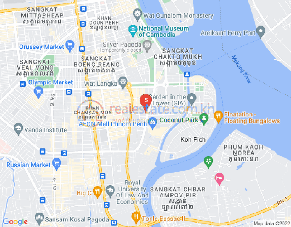 แผนที่ โตนเลบาสัก, จัมการมอน, พนมเปญ