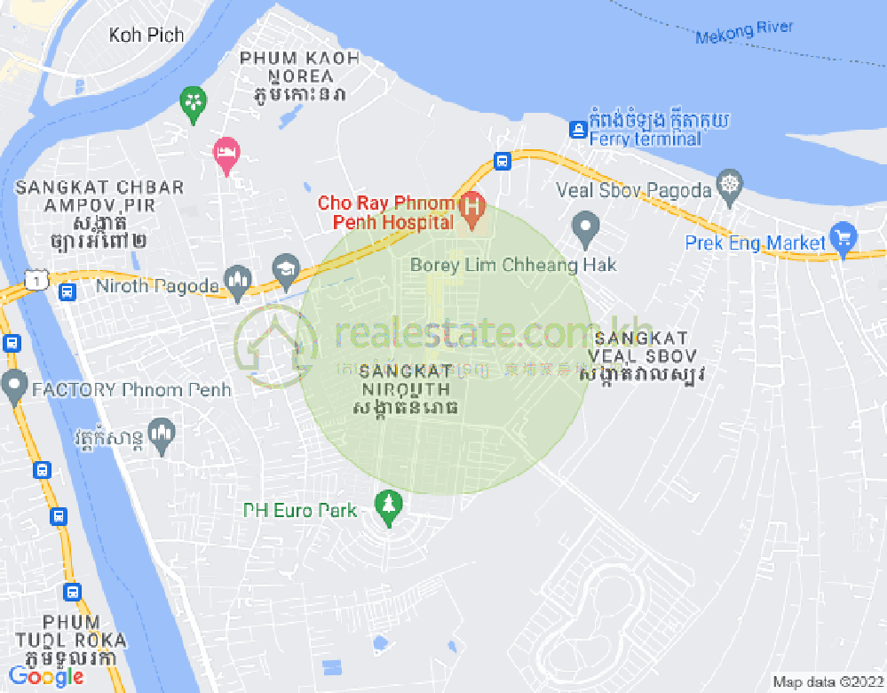 แผนที่ นิรุต, จบาร์อำเปา, พนมเปญ