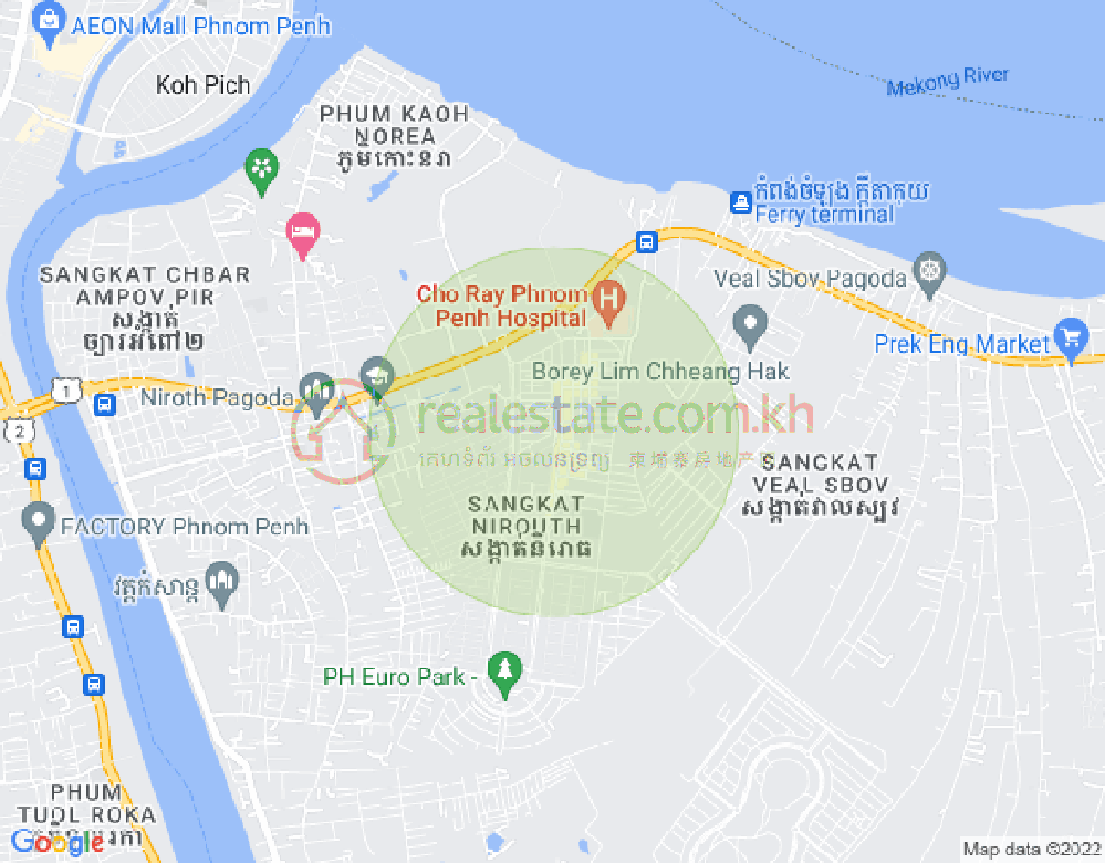 Carte de Nirouth, Chbar Ampov, Phnom Penh