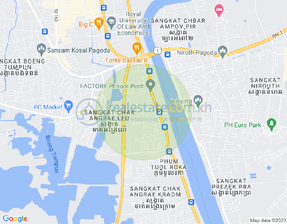 长夏下社分区, 棉芷区, 金边地图