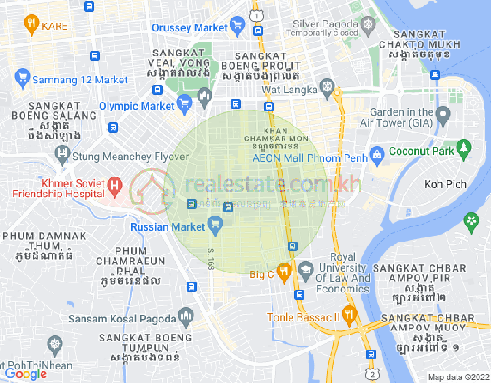 แผนที่ บีเคเค 3, บึงเกงกอง, พนมเปญ