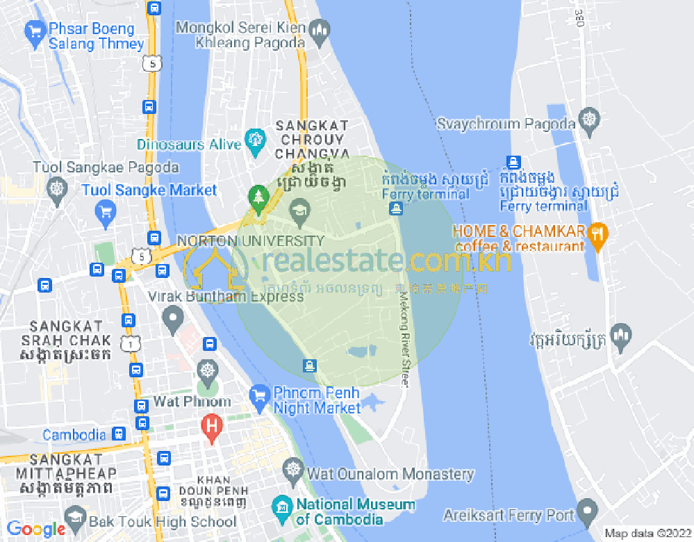 Mapa: Chroy Changvar, Phnom Penh