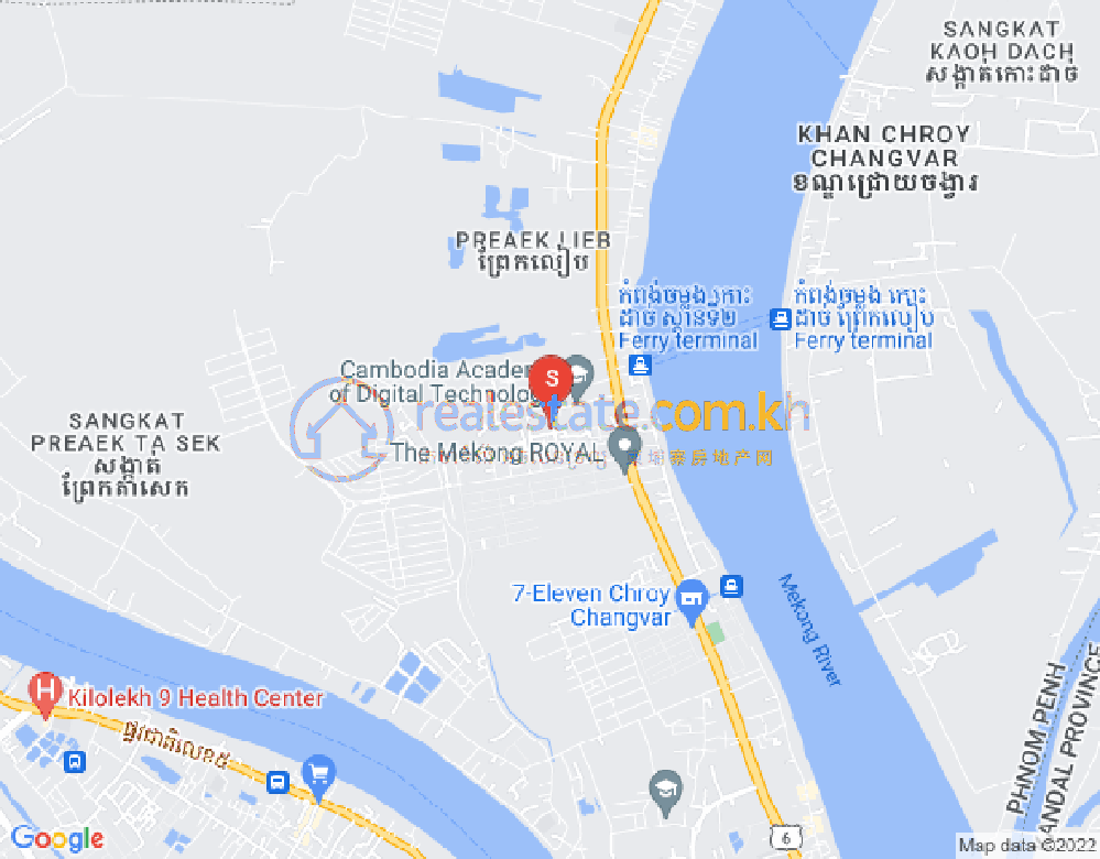 Карта Преэк Либ, Чрой Чангвар, Пномпень