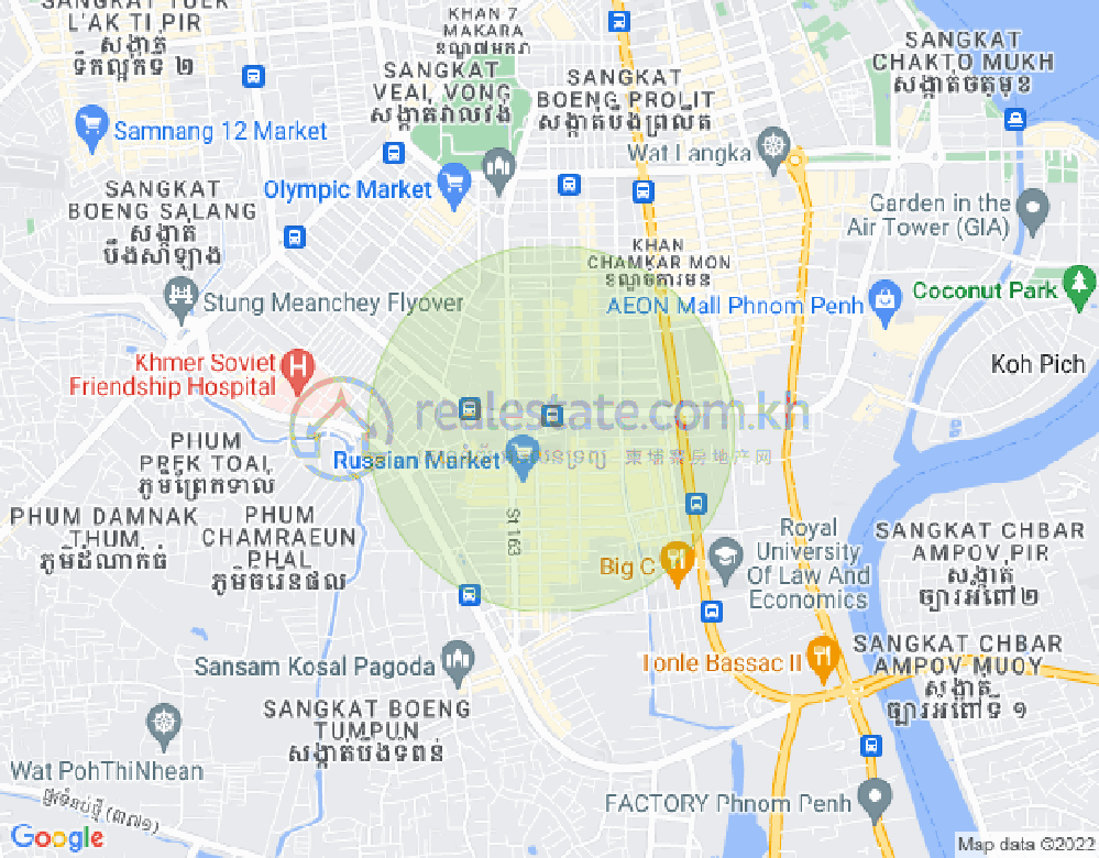 朱德奔1分区, 占卡蒙, 金边地图