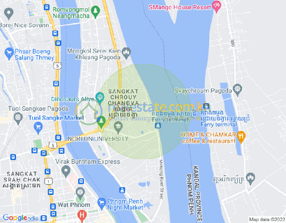 Carte de Chroy Changvar, Phnom Penh