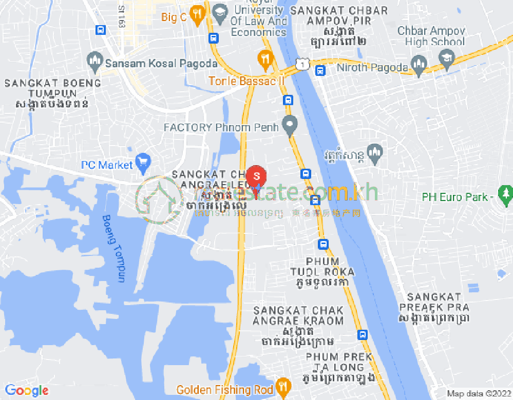 长夏上社分区, 棉芷区, 金边地图