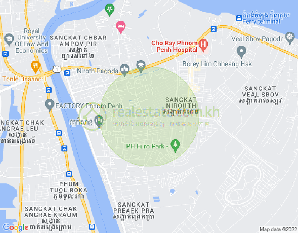 แผนที่ นิรุต, จบาร์อำเปา, พนมเปญ