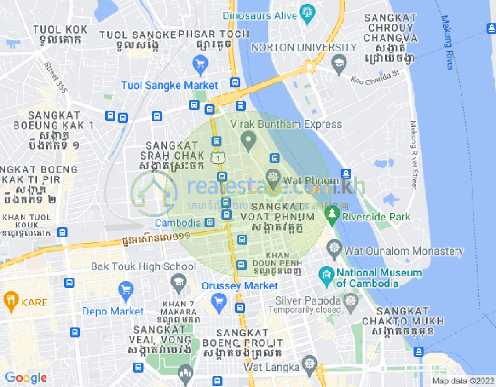 新金边, 森速区, 金边地图