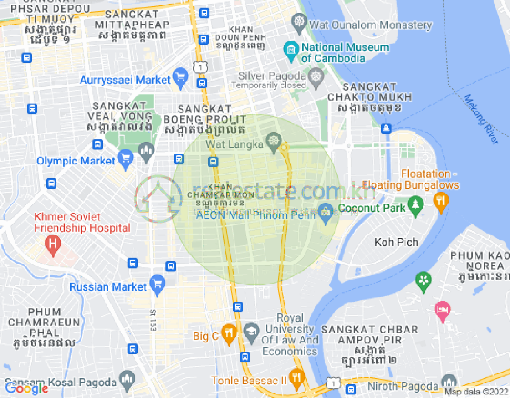 แผนที่ บีเคเค 2, บึงเกงกอง, พนมเปญ