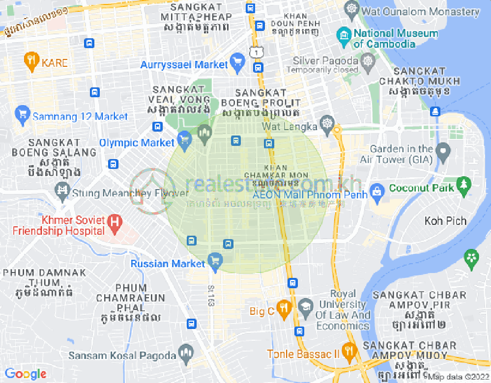 แผนที่ บีเคเค 3, บึงเกงกอง, พนมเปญ