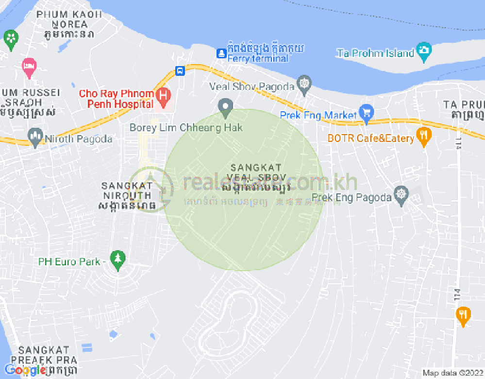 แผนที่ ផ្លូវ183 13, เวียลสโบว, จบาร์อamเปา, พนมเปญ