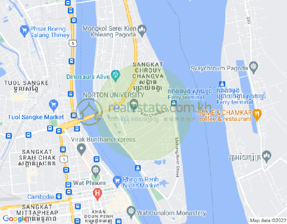 Mapa: Chroy Changvar, Phnom Penh