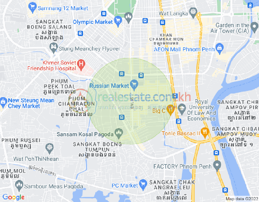 Карта Тул Том Пунг 1, Чамкармон, Пномпень