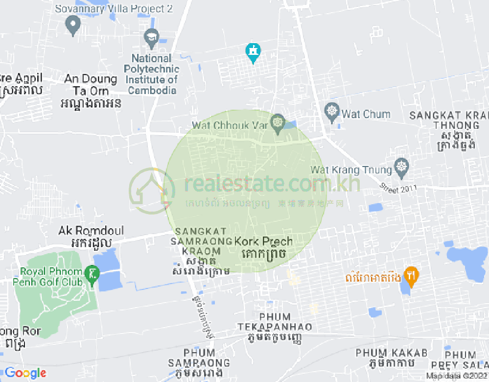 Carte de 2011, Kouk Roka, Prek Pnov, Phnom Penh
