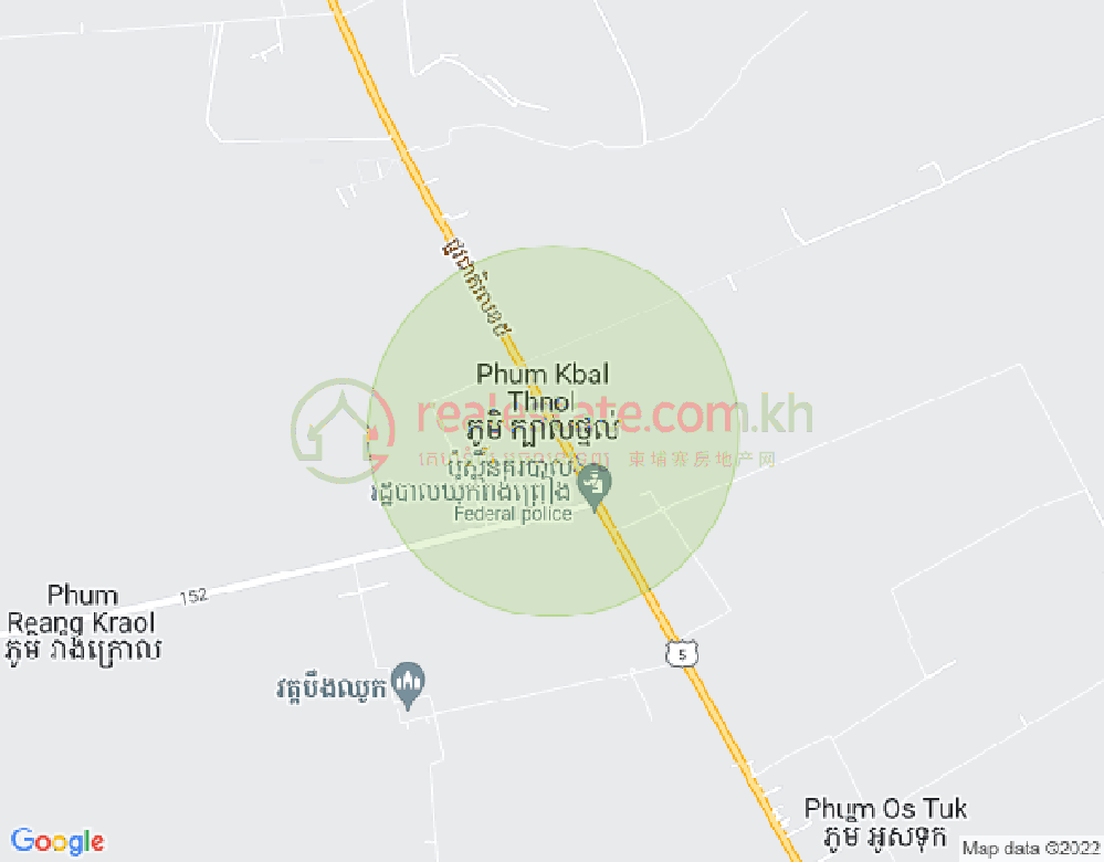 Mapa: No.5 National Road, Kampong Pring, Sangkae, Battambang