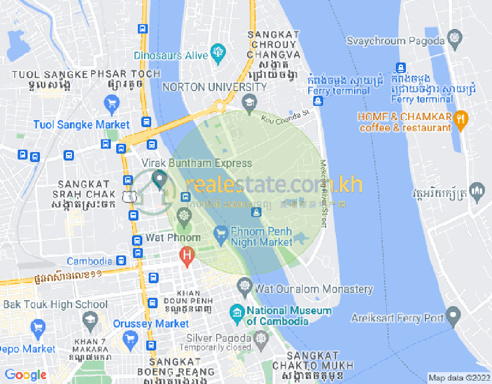 水净华区, 金边地图