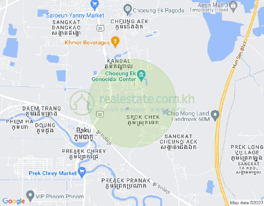 Mapa: Dangkao, Phnom Penh