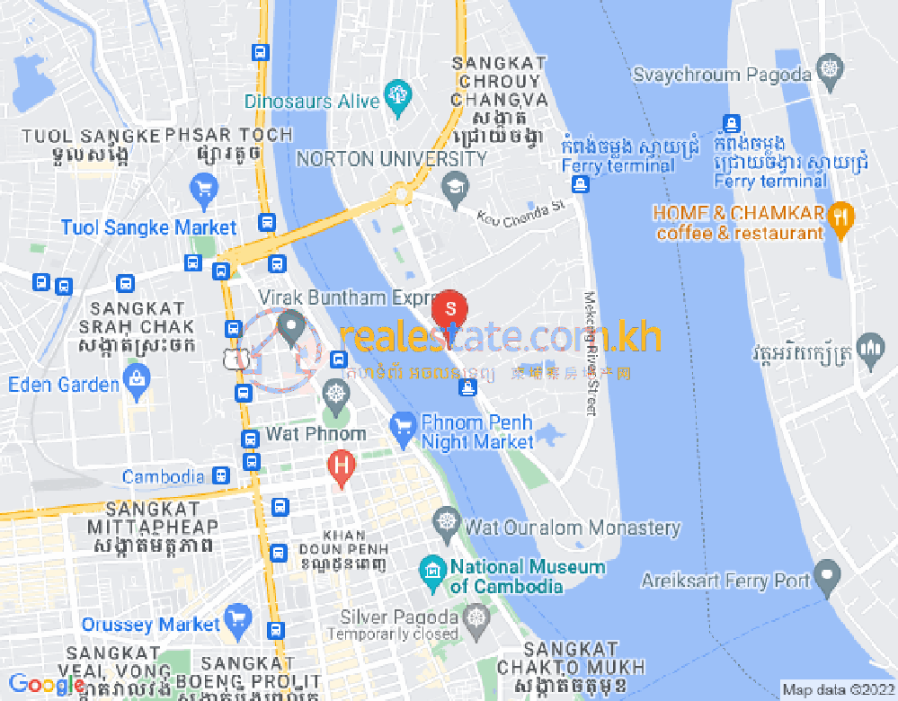 水净华区, 金边地图