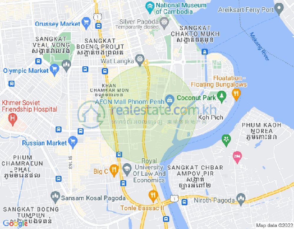 แผนที่ บึงตระเบก, จัมการมอน, พนมเปญ