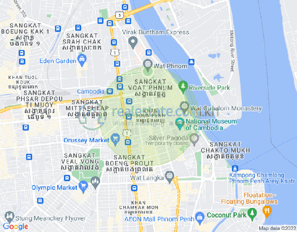 奥林匹克, 波哥堪, 金边地图
