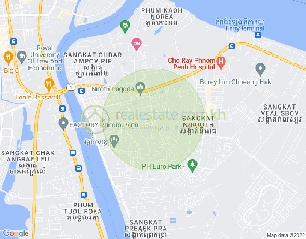 แผนที่ นิรุต, จบาร์อamเปา, พนมเปญ