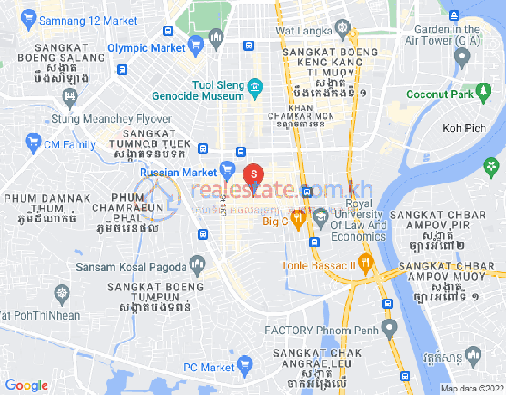 朱德奔1分区, 占卡蒙, 金边地图