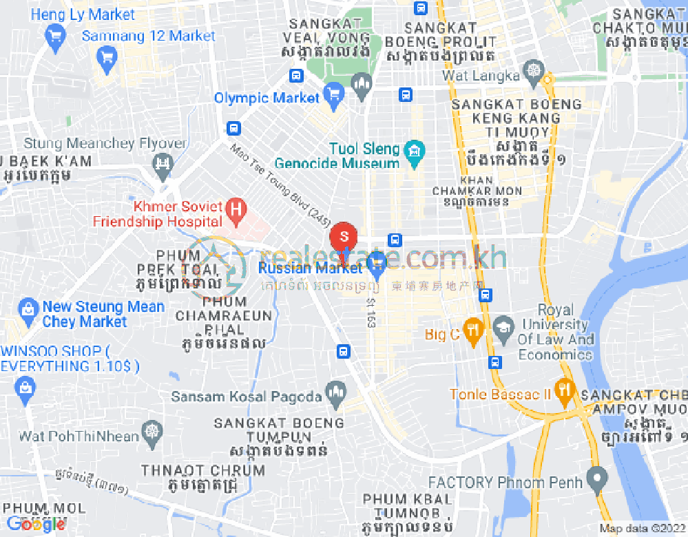 朱德奔1分区, 占卡蒙, 金边地图
