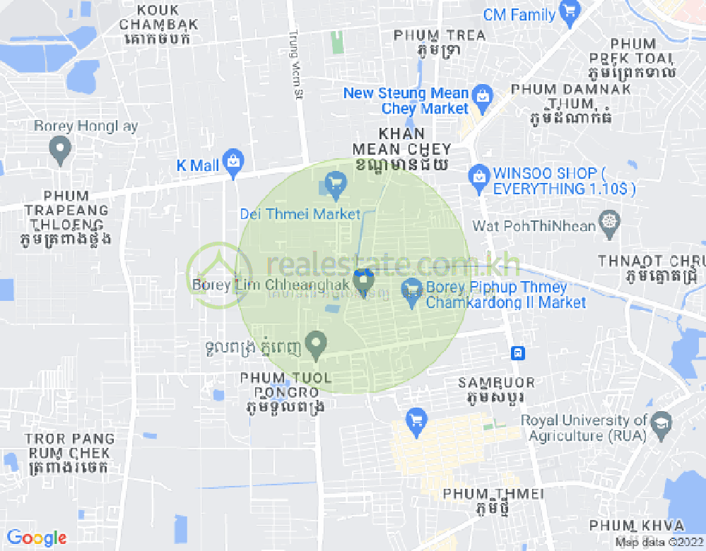 당까오, 프놈펜 지도