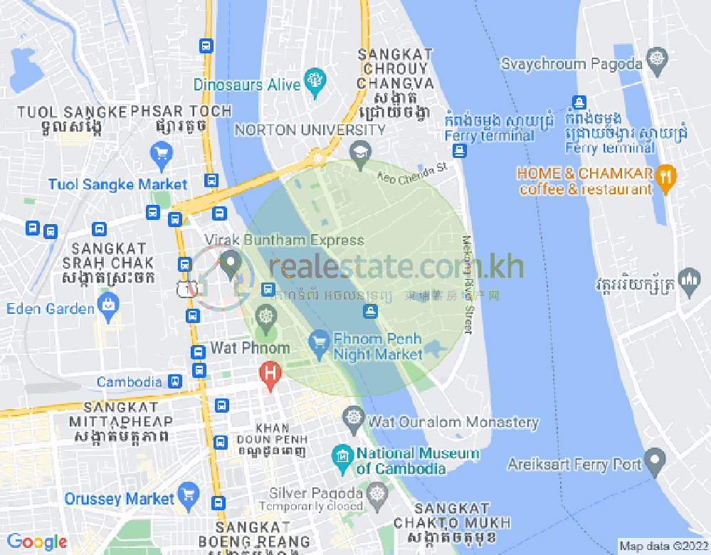 Mapa: Chroy Changvar, Phnom Penh