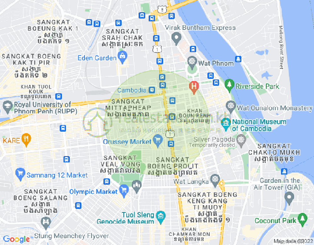 Map of Ou Ruessei 1, 7 Makara, Phnom Penh