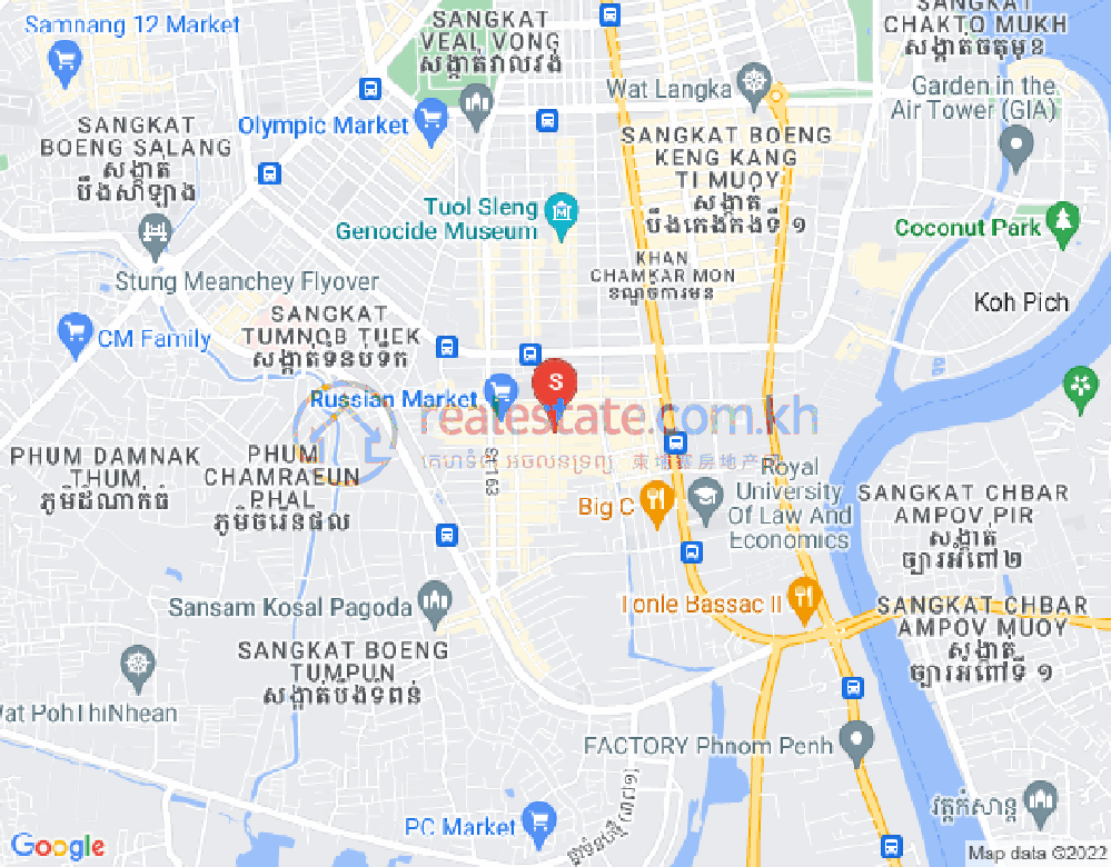 朱德奔1分区, 占卡蒙, 金边地图