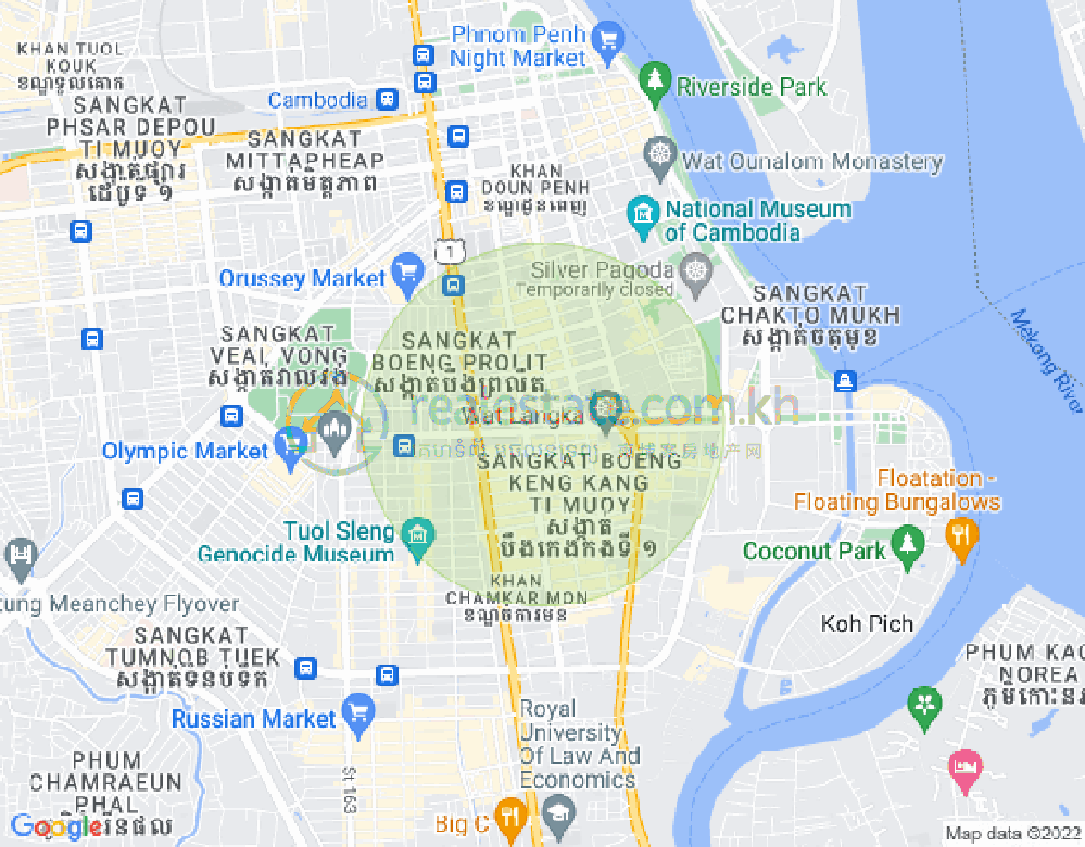 แผนที่ BKK 1, บึงเกงกอง, พนมเปญ