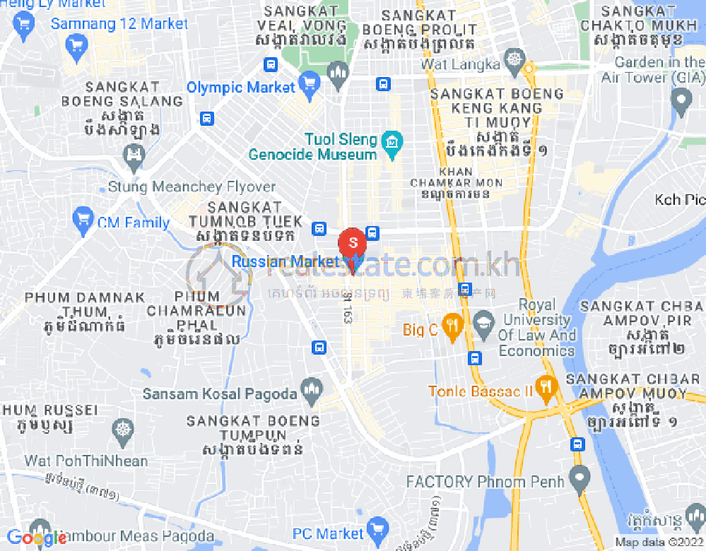 Карта Тул Том Пунг 1, Чамкармон, Пномпень