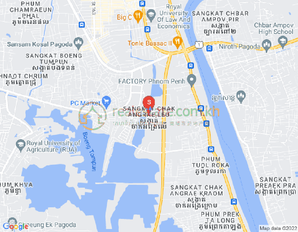 Carte de Chak Angrae Leu, Meanchey, Phnom Penh