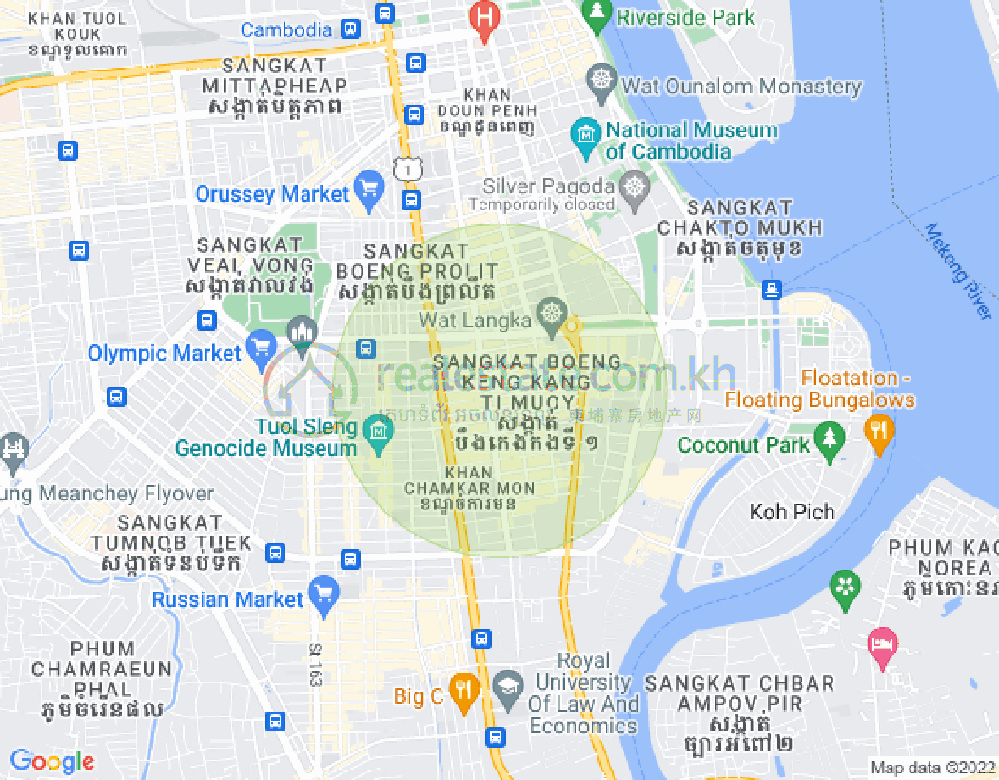 แผนที่ BKK 1, บึงเกงกอง, พนมเปญ
