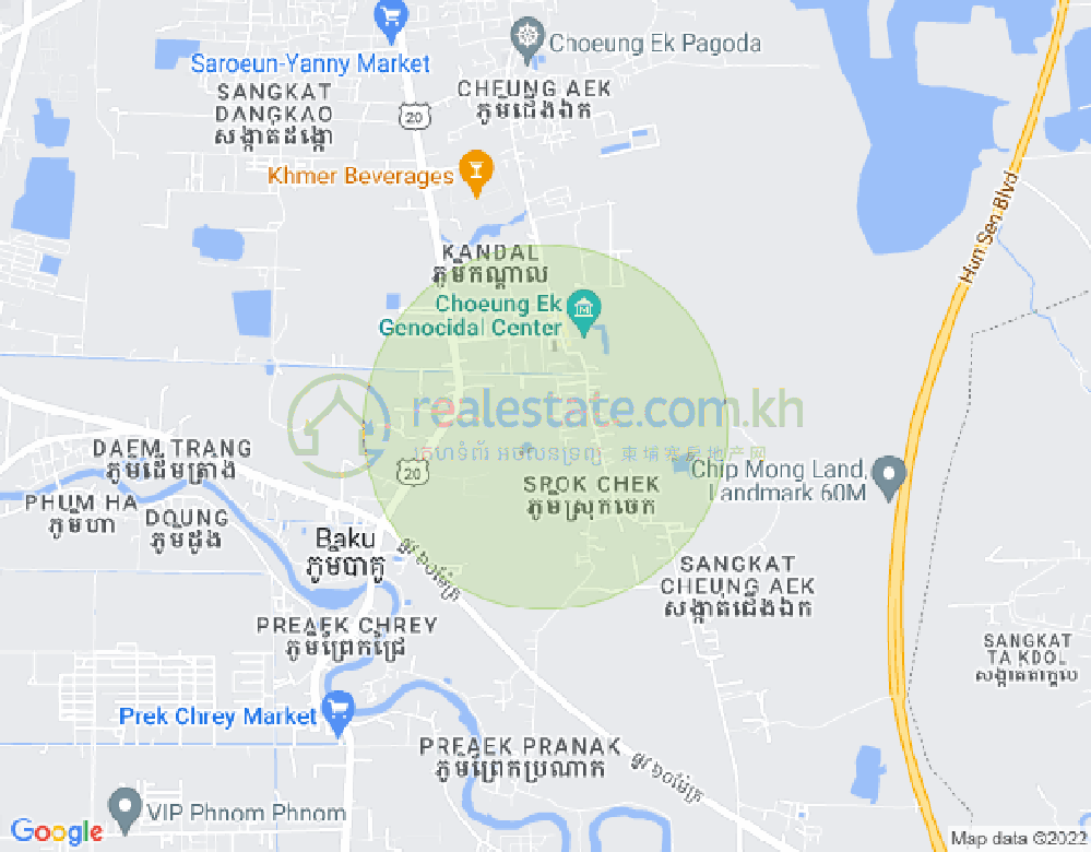 당까오, 프놈펜 지도