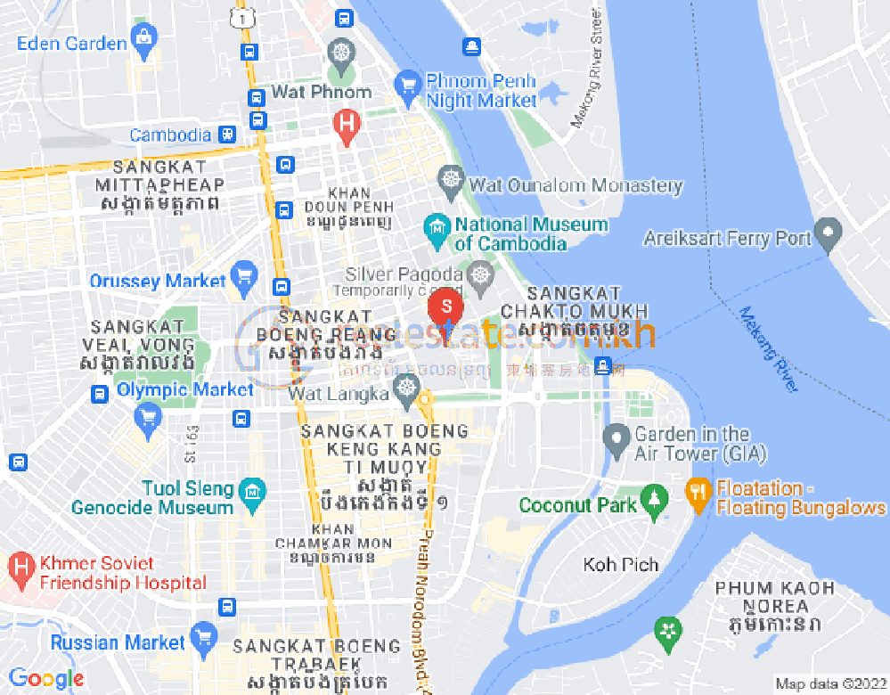 万禾密分区, 占卡蒙, 金边地图