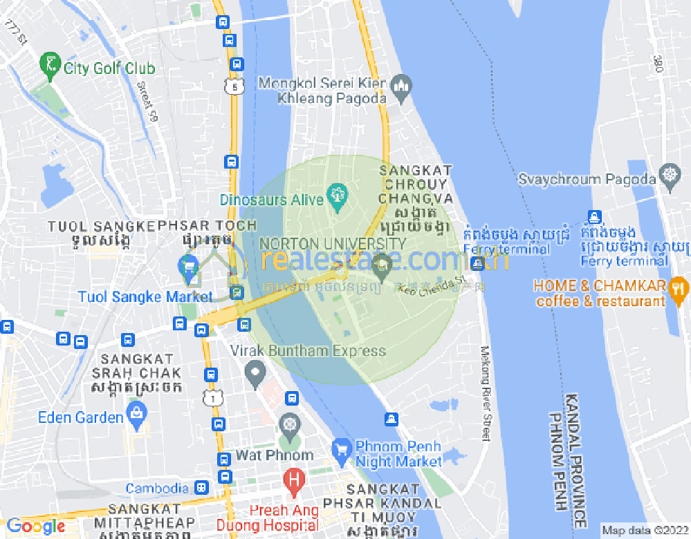 Mapa: Chroy Changvar, Phnom Penh