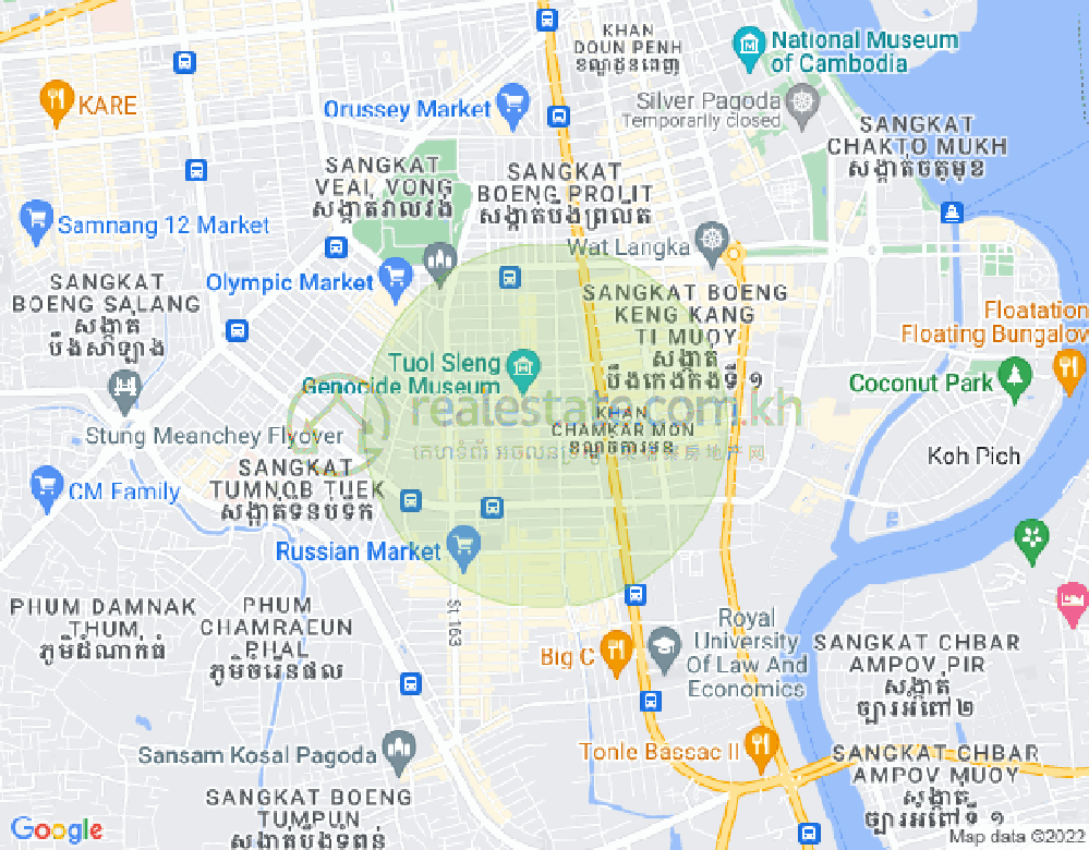 แผนที่ บีเคเค 2, บึงเกงกอง, พนมเปญ